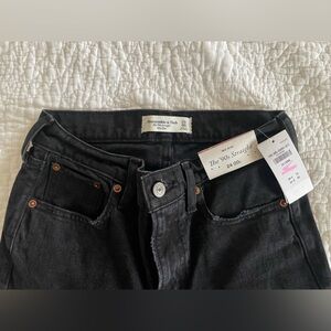 Abercrombie 90s Straight Jeans in Black